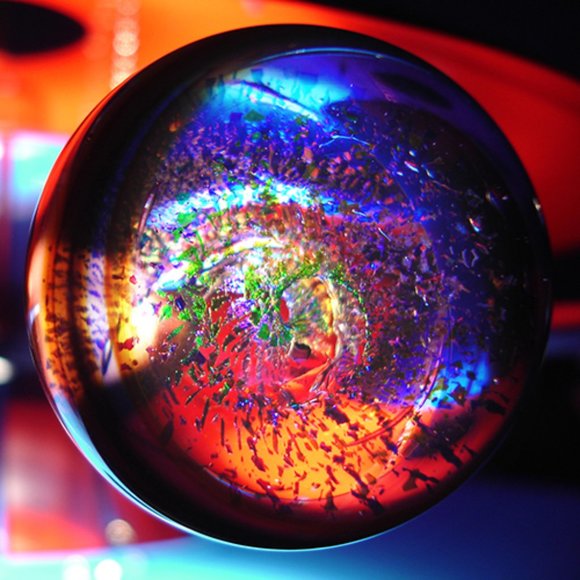 VERV DESIGN LANCE TANKERSLEY SPACE AGE VERV LAMP/LIGHT HANDBLOWN GLASS ORBS**NEW - Picture 6 of 11